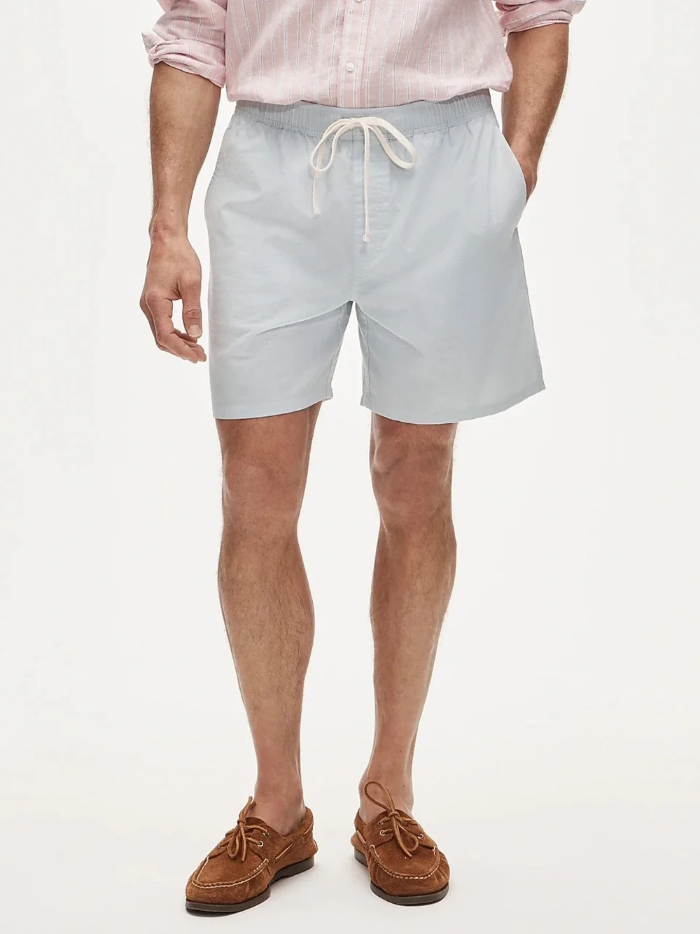 J Crew 7'' lounge short in Broken-in oxford cloth